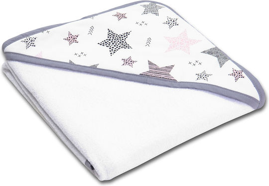 Kidizi Halat De Baie Pentru Bebeluşi Cu Glugă 90x90cm Kidizi Halat De Baie Pentru Bebeluşi Cu Glugă 90x90cm