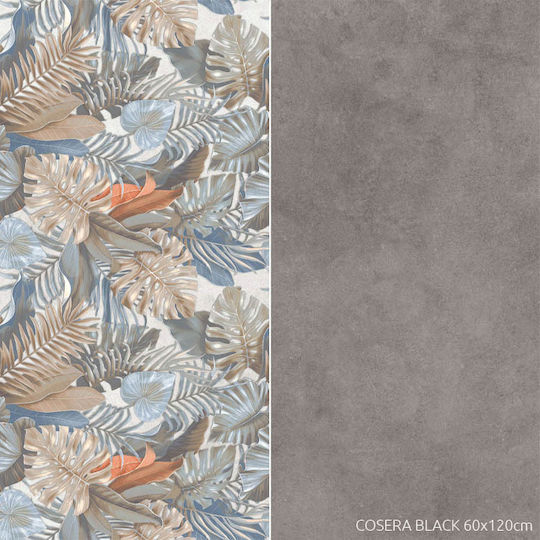 LV Granito Floor / Wall Outdoor Matte Porcelain Tile 120x60cm Black