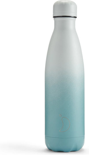 Chilly's Серия Gradient Бутилка Термос Неръждаема Стомана Без BPA 500ml Гранит Прахов Тюркоаз