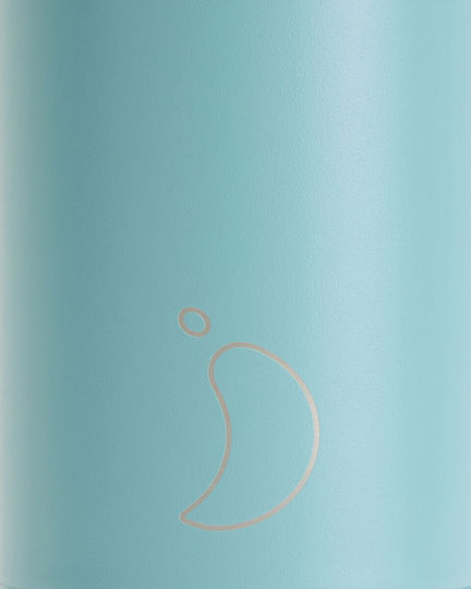 Chilly's Original All Matte Monochrome Μπουκάλι Θερμός Ανοξείδωτο BPA Free 500ml Dusty Teal