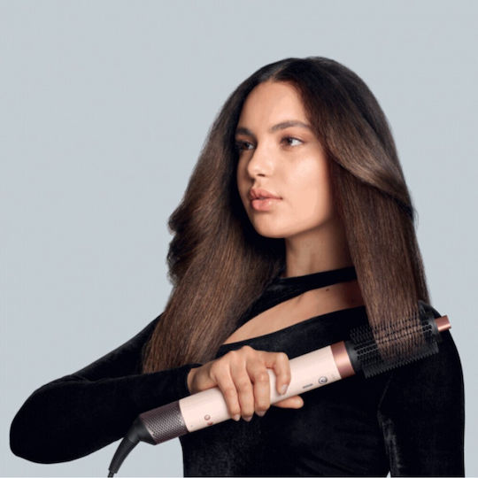 Dyson Hs09 Airwrap Co-anda2x Straight + Wavy Electric Hair Brush with Air for Hair Straightening and Curls 1700W Pink / Rose Gold