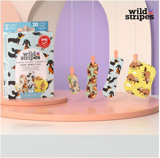 Wild Stripes Animal Fun Παιδικά Αυτοκόλλητα Επιθέματα 20τμχ
