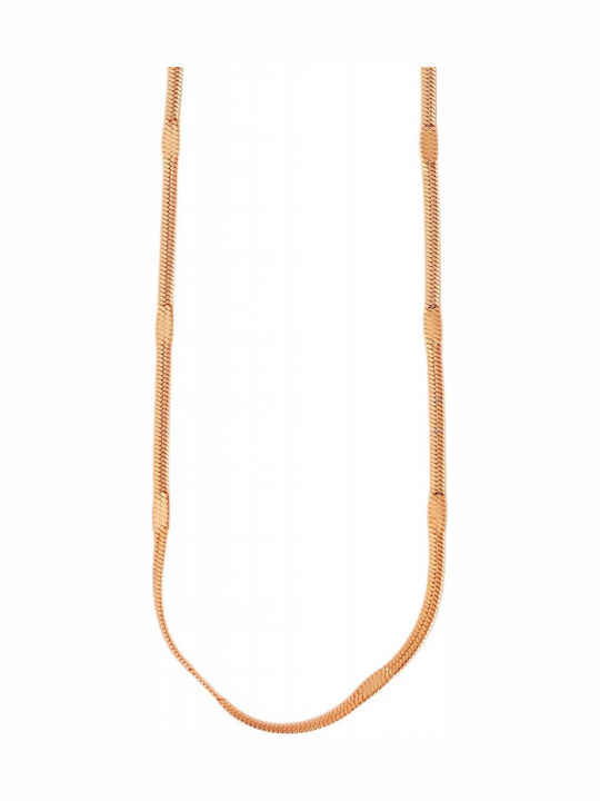 Akzent Chain Neck Snake made of Steel Gold-plated