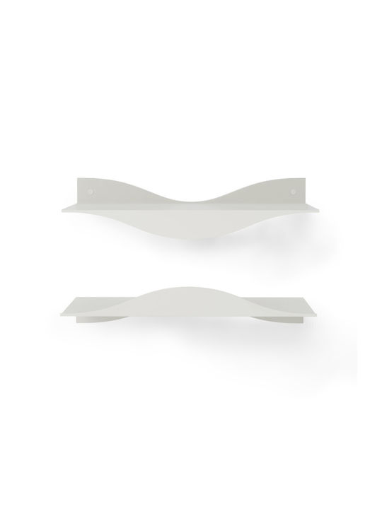 Beige Wall Shelves (2 Pieces) 43x18x10cm