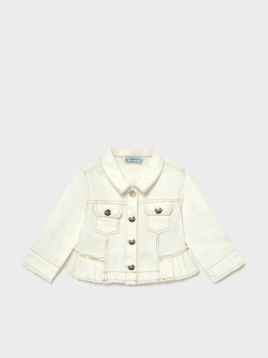 Kids' Casual Jacket Short Ecru