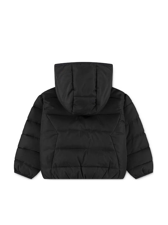 Kids' Sports Jacket with Hood Black Brooklyn Puffer
