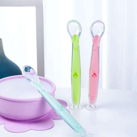 Kidizi Linguriță pentru bebeluși din Silicon în Husă pentru 6+ luni Verde