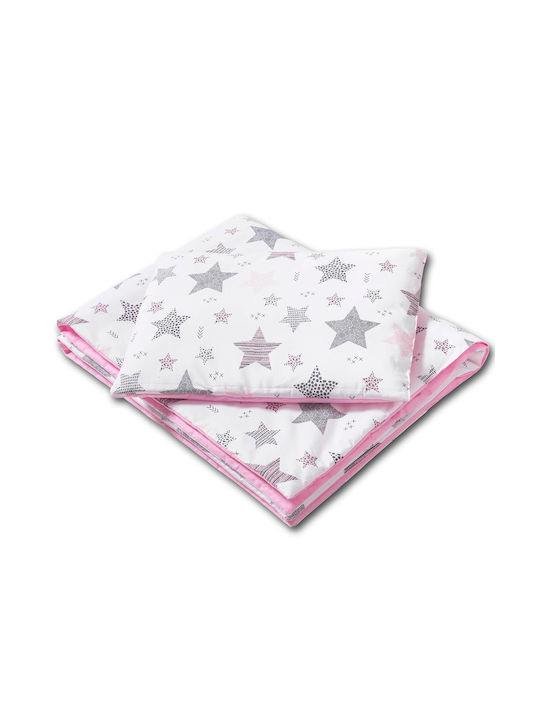Kidizi Baby Duvet Cover Set With Pillowcase Pink 75x100cm