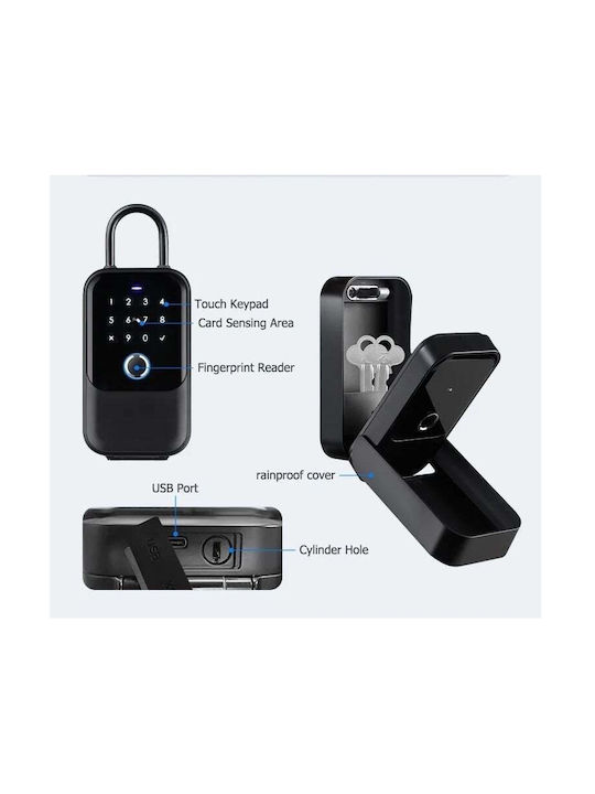 Ttlock Smart Suport De Chei Cu Combinație Wi-Fi Cu Amprentă Digitală Tastatură 150 Compartimente Ttlock Smart Suport De Chei Cu Combinație Wi-Fi Cu Amprentă Digitală Tastatură 150 Compartimente