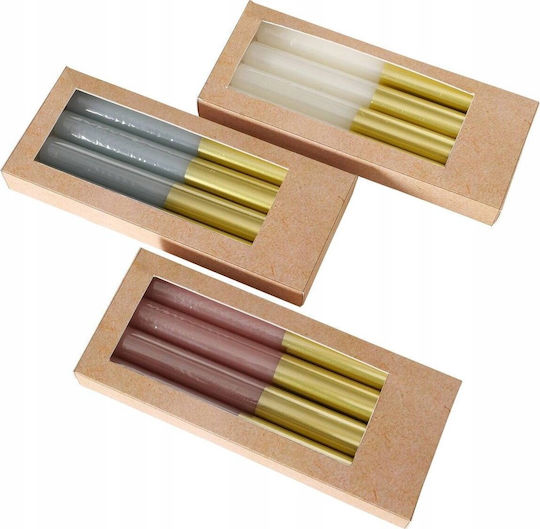 Boltze Decorative Multicolour Candle 4 Pieces