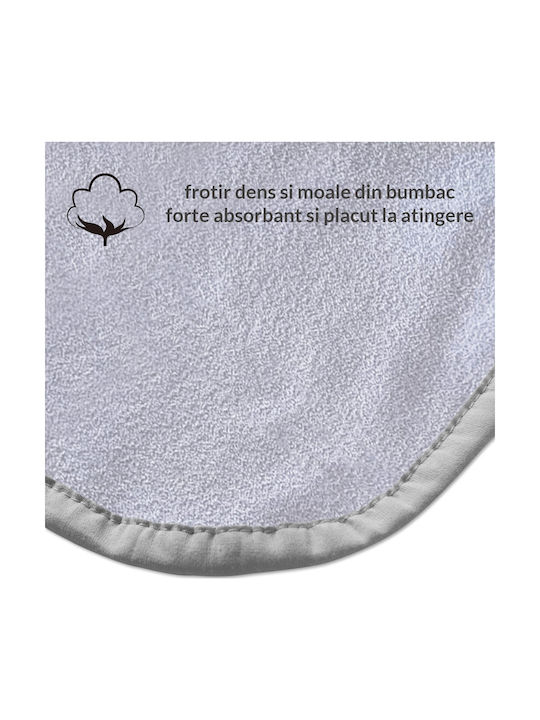 Kidizi Hooded Baby Bath Towel Gray