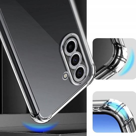 Techsuit Shockproof Clear Stoßstange Silikon Transparent (Galaxy A17)