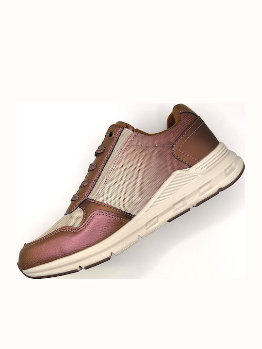 Anatomical Sneakers Bordeaux Metallic Beige