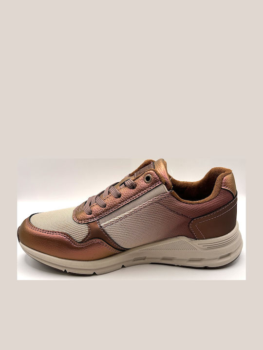 Anatomical Sneakers Bordeaux Metallic Beige