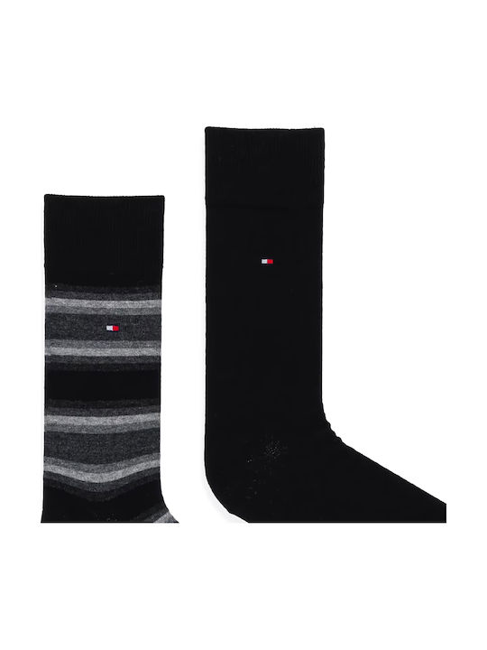 Tommy Hilfiger Men's Socks Grey-Black 2Pack