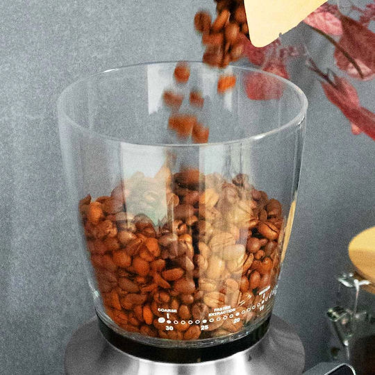 Gastroback Râșniță Electrică de Cafea 150W cu Capacitatea de Măcinare a Boabelor 300gr și 30 Nivele de Măcinare Maro