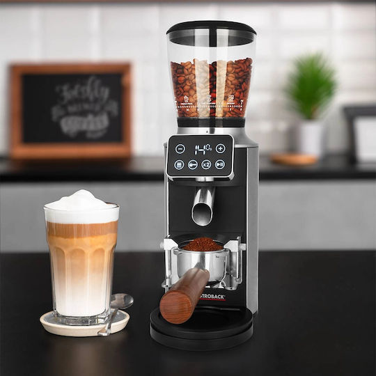 Gastroback Râșniță Electrică de Cafea 150W cu Capacitatea de Măcinare a Boabelor 300gr și 30 Nivele de Măcinare Maro