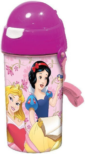 Gim Gabby's Dollhouse Kinder Trinkflasche Thermos Gabby Kunststoff mit Stroh Graue 500ml