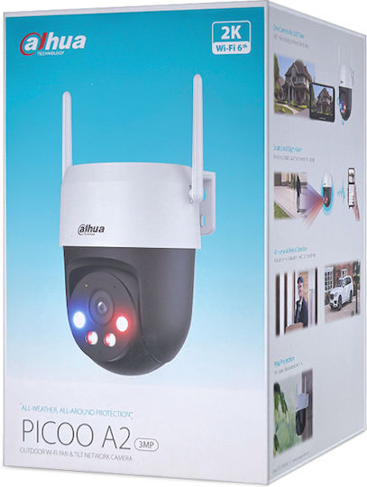 Dahua DH-IPC-P3ASP-PV-0400 IP Κάμερα Παρακολούθησης Wi-Fi Full HD+ 3MP Αδιάβροχη με Ηχείο και Φακό 4mm