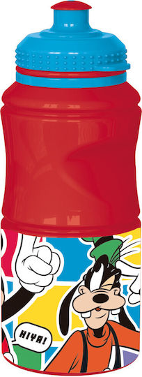 Stor Пластмасова Детска Бутилка За Вода Mickey Червена 380ml