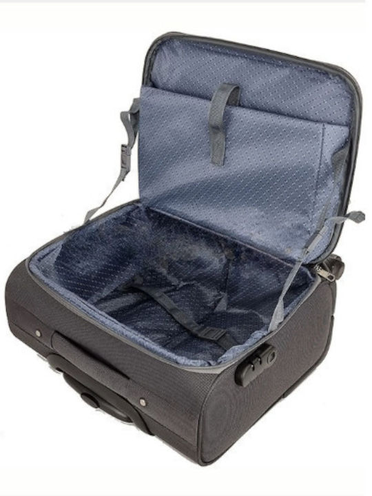 Cabin Travel Suitcase Gray with 4 Wheels Height 40cm