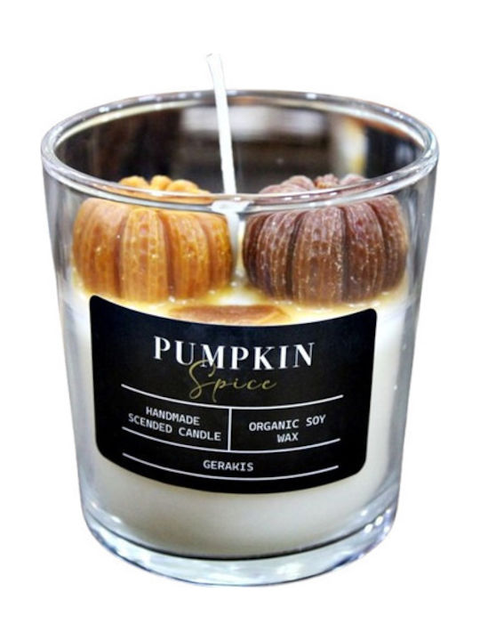 Aromatic Soy Candle Pumpkins Glass Big Φ8.5 X 8.9 Cm Pumpkin Spice
