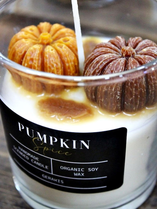 Aromatic Soy Candle Pumpkins Glass Big Φ8.5 X 8.9 Cm Pumpkin Spice
