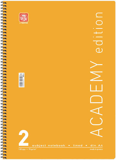 Caiet Special Academy 21x30cm 2 Materii Galben 4542-11