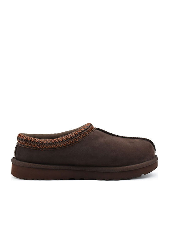 Tasman II Leather Winter Women's Slippers Brown