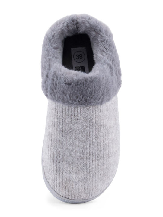 Winter Women's Slippers Gray