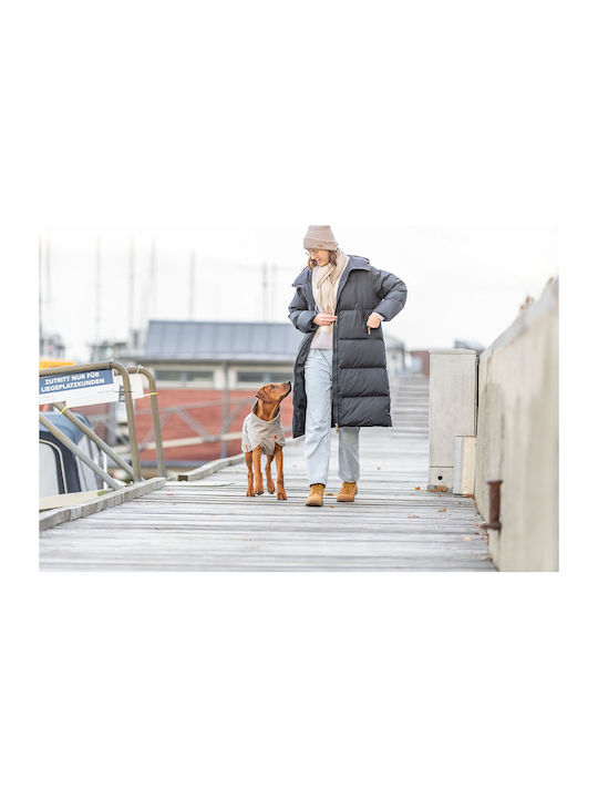 Beige Waterproof Dog Coat with 62cm Back Length