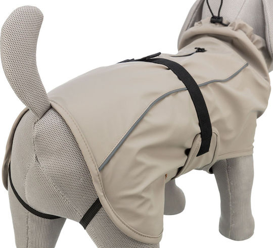 Trixie Beige Waterproof Dog Coat XLarge with 80cm Back Length