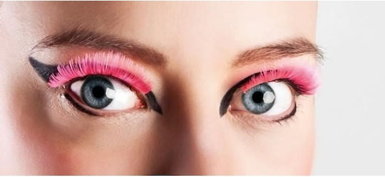 Karneval Wimpern Gold