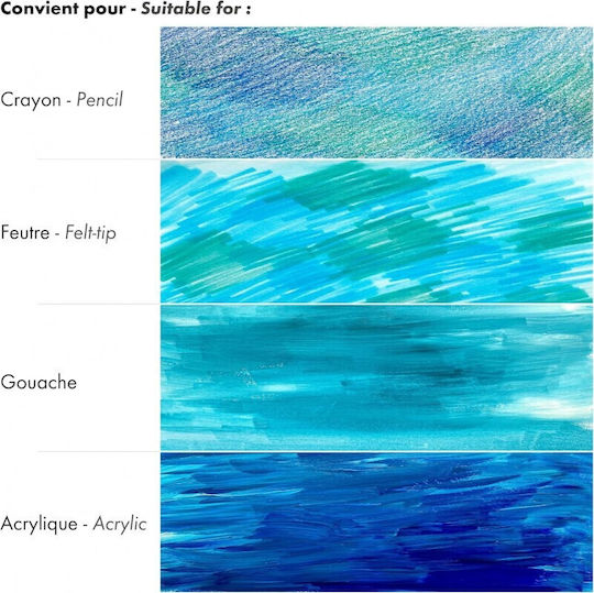 Clairefontaine Μπλοκ Σχεδίου PaintON Α5 14.8x21cm