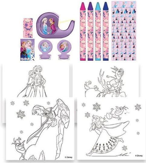 Frozen Colouring Set 12 Pieces 17.5x18.5x2cm Disney 000564926