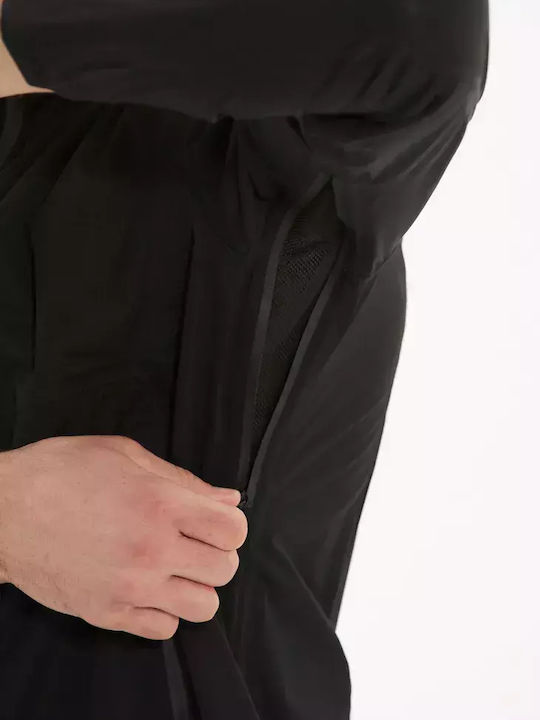 Athletic Jacket Waterproof and Windproof Black