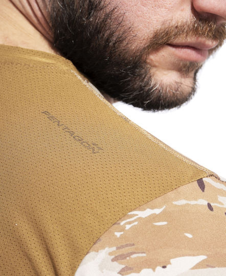 Pentagon Long Sleeve Blouse Army Apollo In Brown Colour Tac-Fresh Long Shirt Pentacamo
