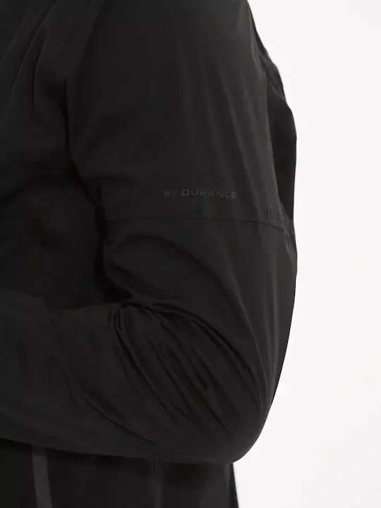 Athletic Jacket Waterproof and Windproof Black