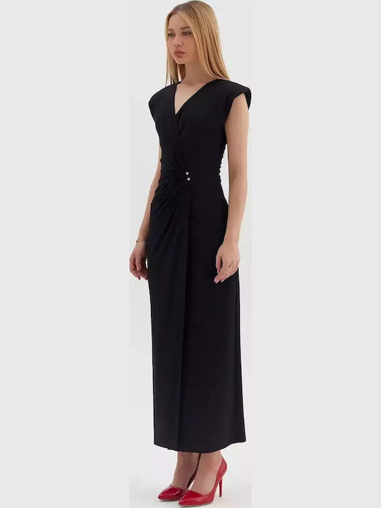 Summer Maxi Dress for Wedding - Christening Black