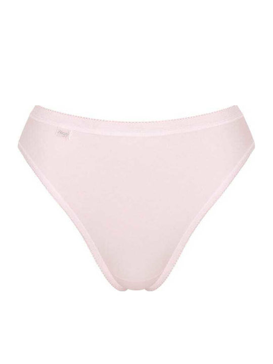 Basic Tai Βαμβακερά Femei Slip 3Pack Ecru/pink/purple