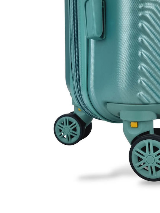 Roza Rz705c *combo* Hard Cabin Suitcase 55x40x20 +5cm Expansion & Travel Backpack 40x30x20 Mint