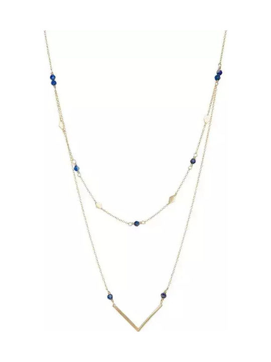 Double Necklace Made of 14K Gold