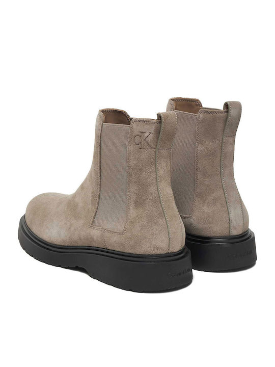 Beige Chelsea Boots