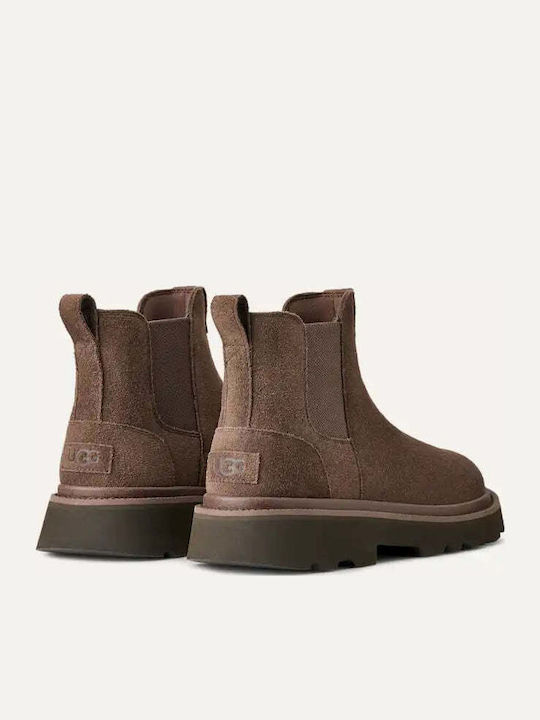 Suede Brown Chelsea Boots