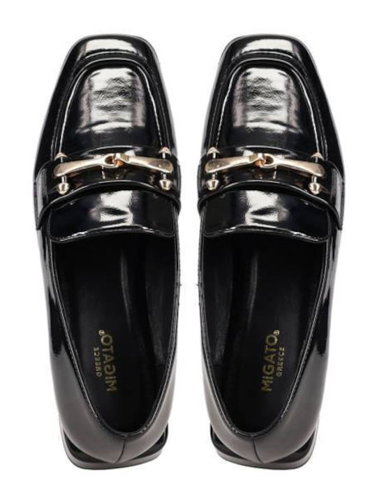 Λουστρίνι Γυναικεία Loafers σε Μαύρο Χρώμα