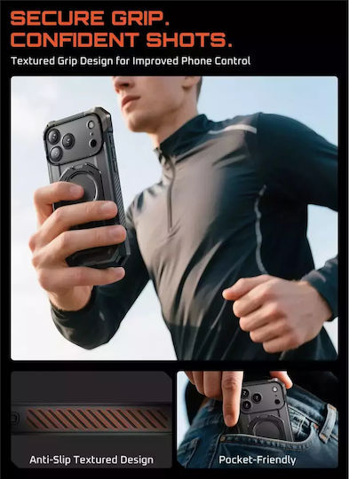 Supcase Ub Grip Mag Back Cover Σιλικόνης / Πλαστικό 1.5mm Μαύρο (iPhone 17 Pro Max)