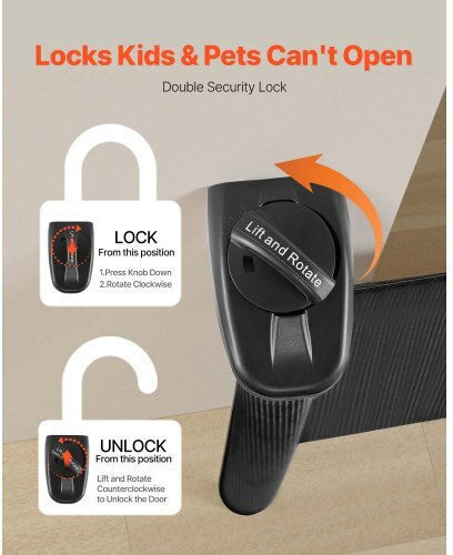 Vevor Door Dog in Black Color