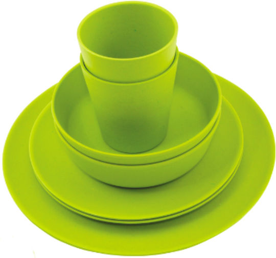 Compass Bamboo Σετ Φαγητού για Camping Σετ Φαγητού 2 ατόμων Λαχανί