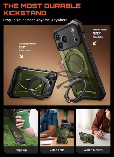 Supcase Ub Grip Mag Back Cover Σιλικόνης / Πλαστικό 2mm Πράσινο (iPhone 17 Pro Max)
