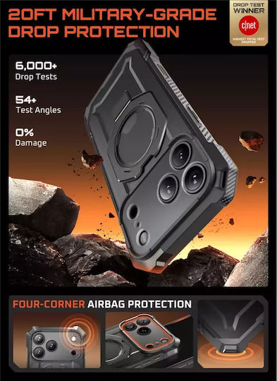 Supcase Ub Grip Mag Back Cover Silicone / Plastic Gray (iPhone 17 Pro Max)